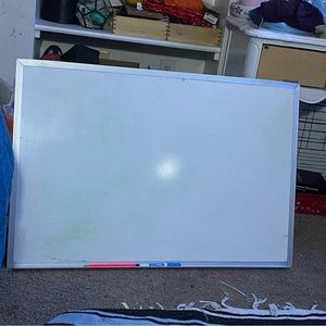 Huge whiteboard.